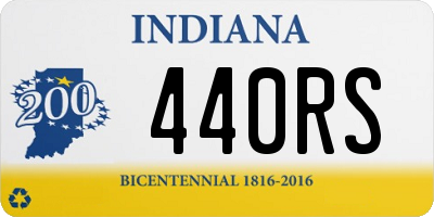 IN license plate 440RS