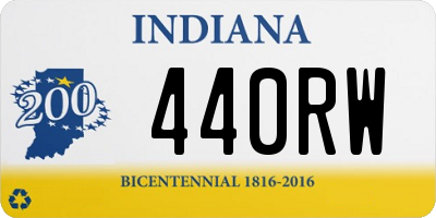 IN license plate 440RW