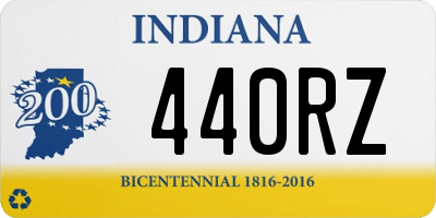 IN license plate 440RZ