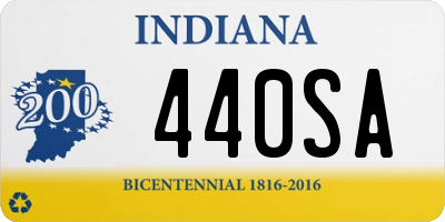 IN license plate 440SA