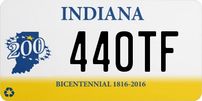 IN license plate 440TF