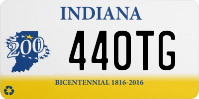 IN license plate 440TG