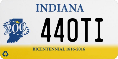 IN license plate 440TI