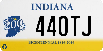 IN license plate 440TJ