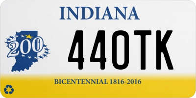 IN license plate 440TK