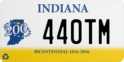 IN license plate 440TM