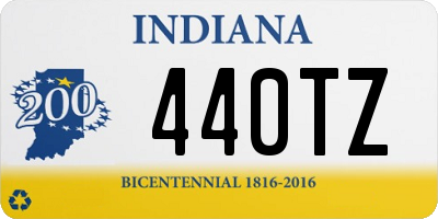 IN license plate 440TZ