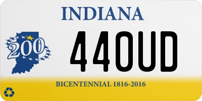 IN license plate 440UD