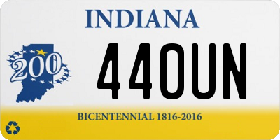 IN license plate 440UN