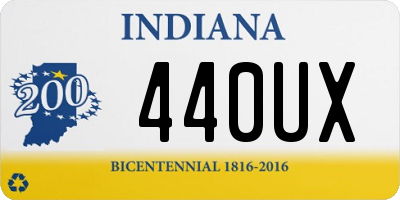 IN license plate 440UX