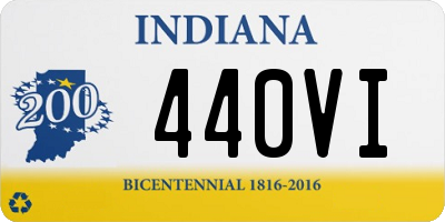 IN license plate 440VI