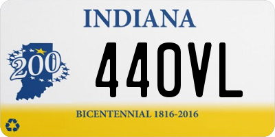 IN license plate 440VL