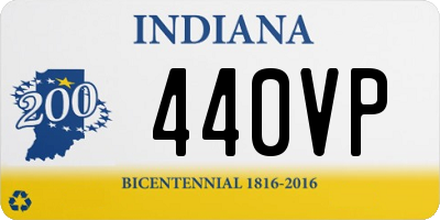 IN license plate 440VP