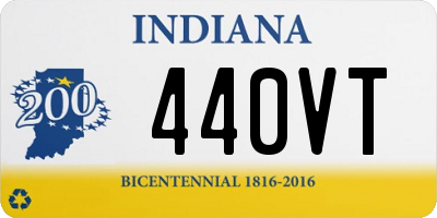 IN license plate 440VT