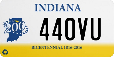 IN license plate 440VU