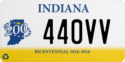 IN license plate 440VV