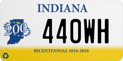 IN license plate 440WH