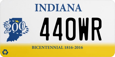 IN license plate 440WR