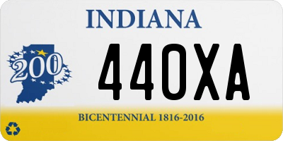 IN license plate 440XA