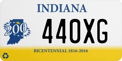 IN license plate 440XG