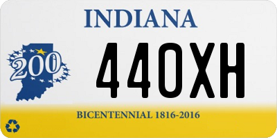 IN license plate 440XH