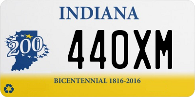 IN license plate 440XM