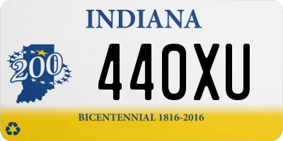 IN license plate 440XU