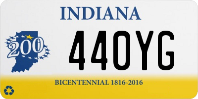 IN license plate 440YG