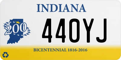 IN license plate 440YJ