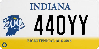 IN license plate 440YY