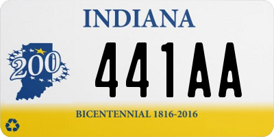 IN license plate 441AA