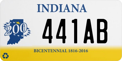 IN license plate 441AB