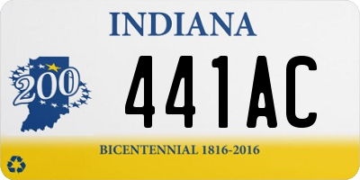 IN license plate 441AC