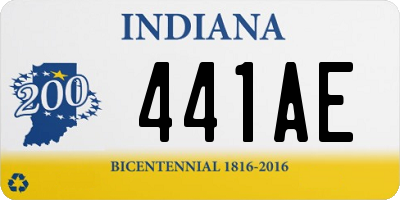 IN license plate 441AE