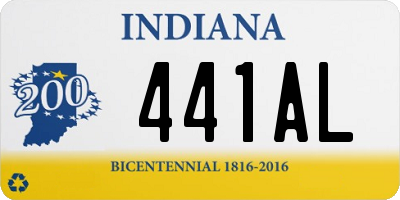 IN license plate 441AL