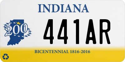 IN license plate 441AR