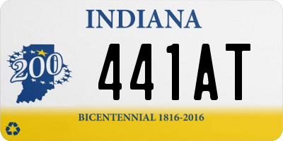 IN license plate 441AT