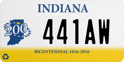 IN license plate 441AW