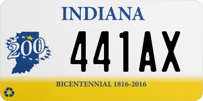 IN license plate 441AX