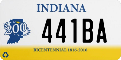 IN license plate 441BA