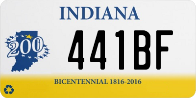 IN license plate 441BF