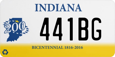 IN license plate 441BG