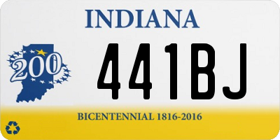 IN license plate 441BJ