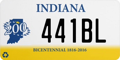 IN license plate 441BL