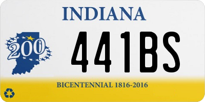 IN license plate 441BS