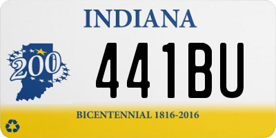 IN license plate 441BU