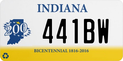 IN license plate 441BW