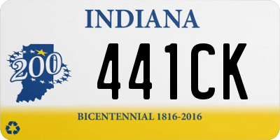 IN license plate 441CK