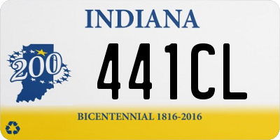 IN license plate 441CL