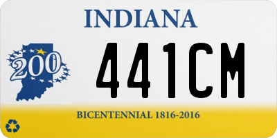 IN license plate 441CM